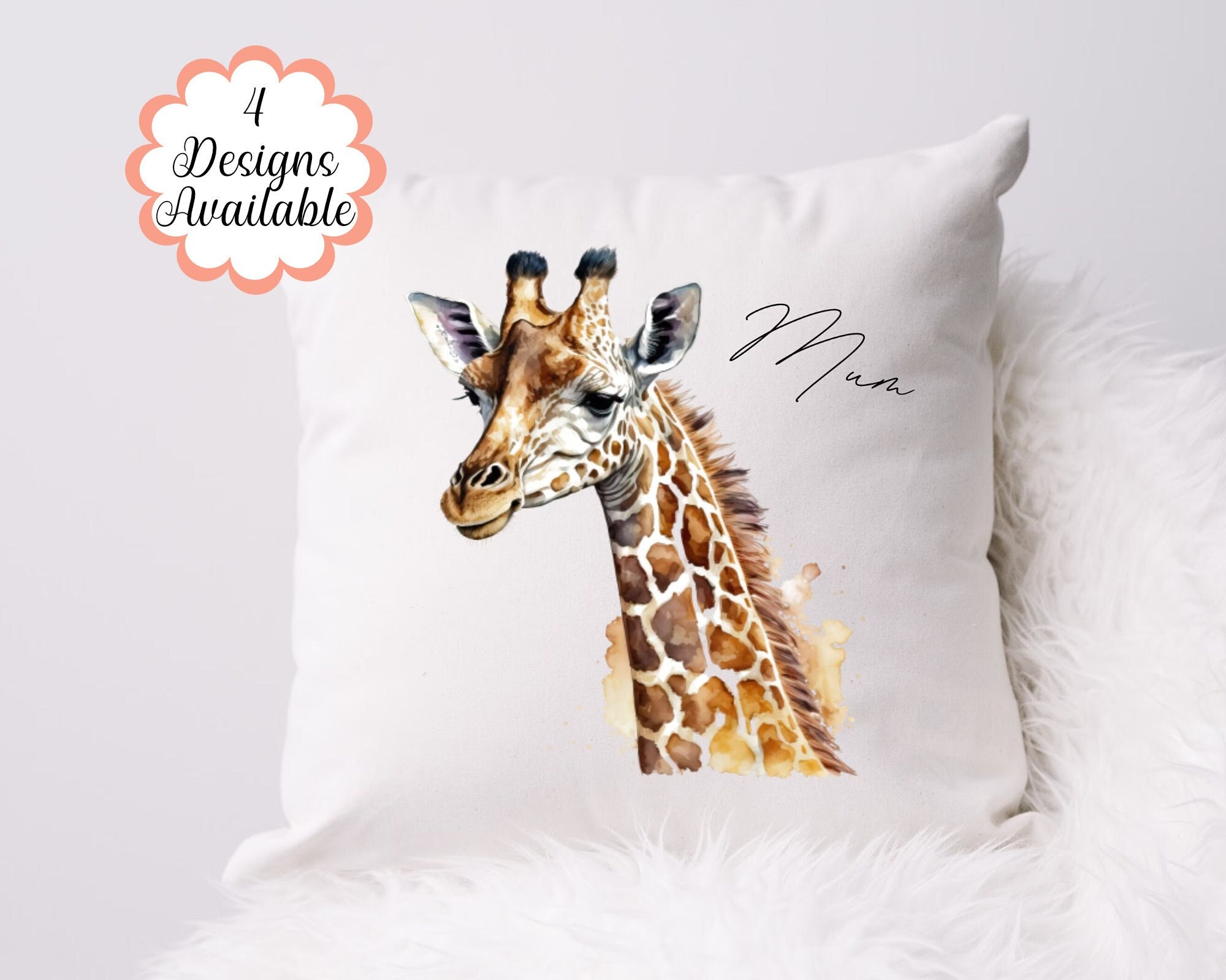 Giraffe Cushion Etsy Canada
