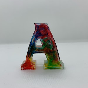 Letras coloridas, letras brillantes, letras individuales, número de casa