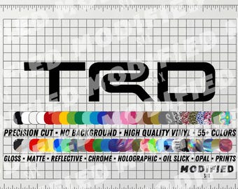 Reflective TRD Pre-2015 Logo racing Sticker Decal Car Window Vinyl Gift