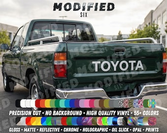 Calcomanía de vinilo para portón trasero de camioneta Toyota, 30" x 5", más de 55 colores, logotipo TRD personalizado