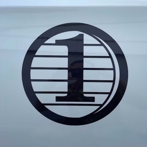 Thousand Sunny Docking System Numbers Vinyl Decal Sticker REFLECTIVE / Holographic Glitter / Oil Slick