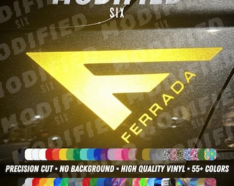 Reflective Ferrada Wheels F Logo Decal | Vinyl Car Decal | Wheel Brand Sticker | JDM Automotive Decal