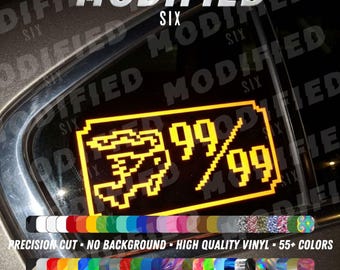 Fishing Skills 99/99 Decal | OSRS Gamer Vinyl Sticker | Funny Car Laptop PC | 55+ Colors | Reflective Holographic Oil Slick Gift