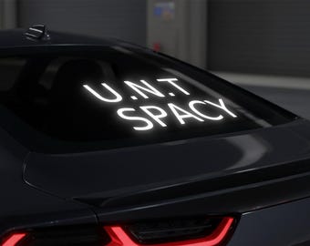 Calcomanía de Gundam U.N.T SPACY Manga Anime REFLECTANTE / Holográfica con purpurina, calcomanías de aceite para coche y camión, vinilo