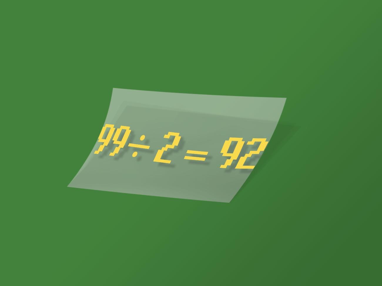 99 ÷ 2 = 92 OSRS おもしろ反射 / ホログラフィックグリッター 