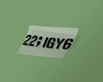 22;IGY6 Decal Veteran Suicide Awareness Semicolon Sticker I Got Your 6 PTSD Support Decals Car Truck Window Vinyl Sticker Military Gift