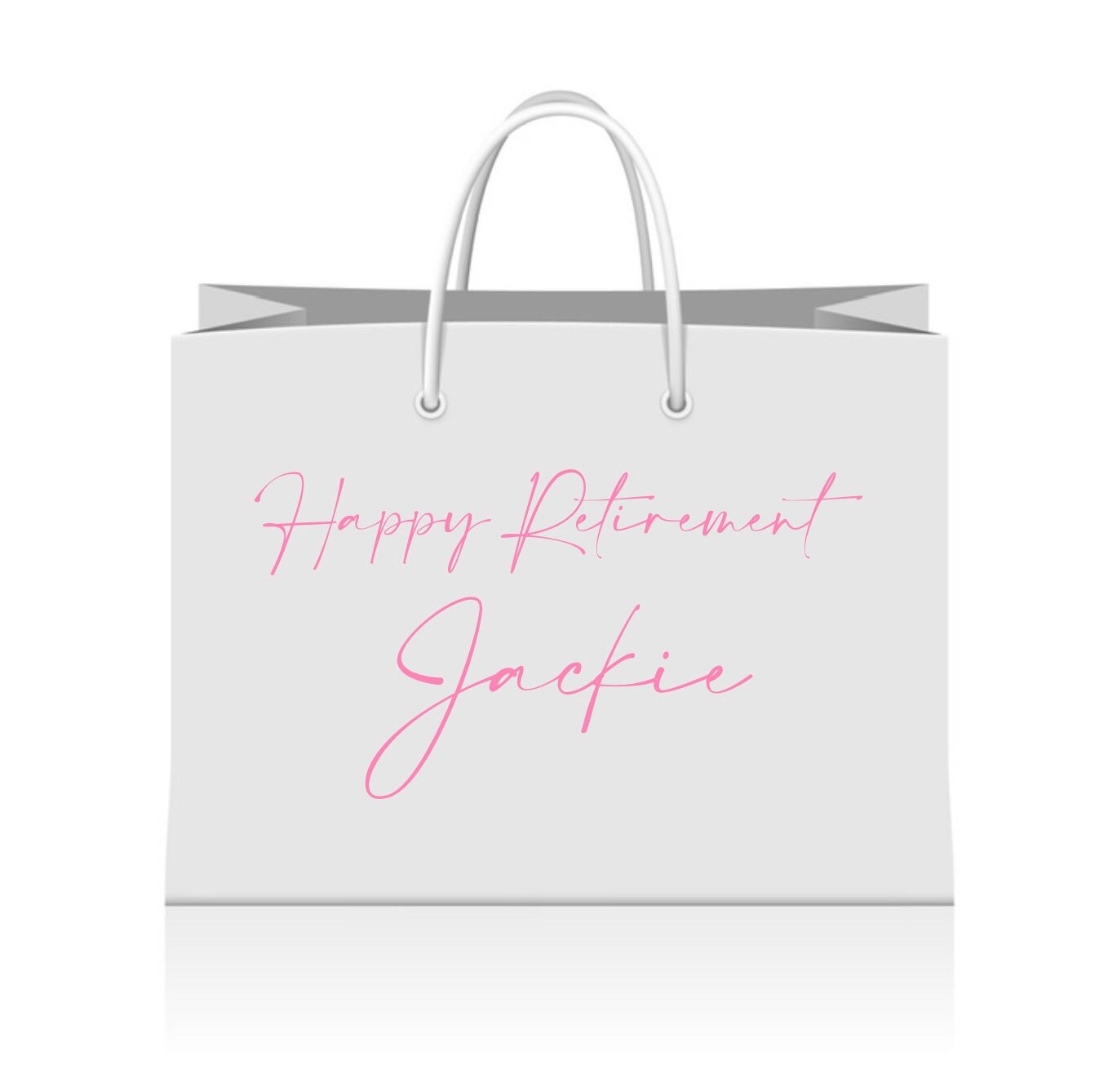 Personalised Retirement Gift Bag Any Name and Colour Etsy UK