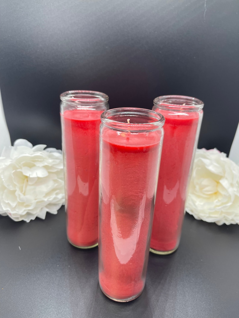 Altar 8 Inch Glass Jar Candles Etsy