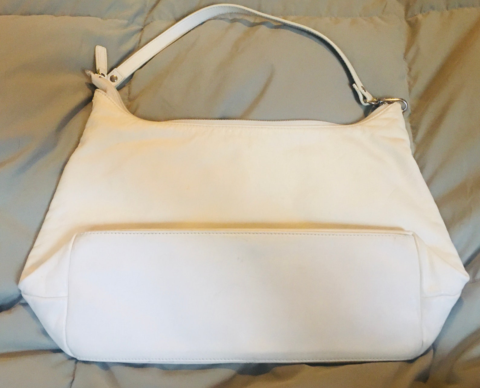 Lauren by Ralph Lauren white leather handbag. Etsy