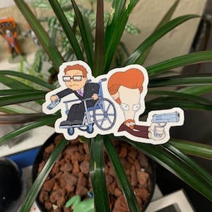 Adesivo de vinil Wheels and the Legman (American Dad) (100% à prova d'água)