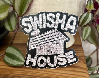 Swisha House Vinyl Sticker (100% Waterproof)