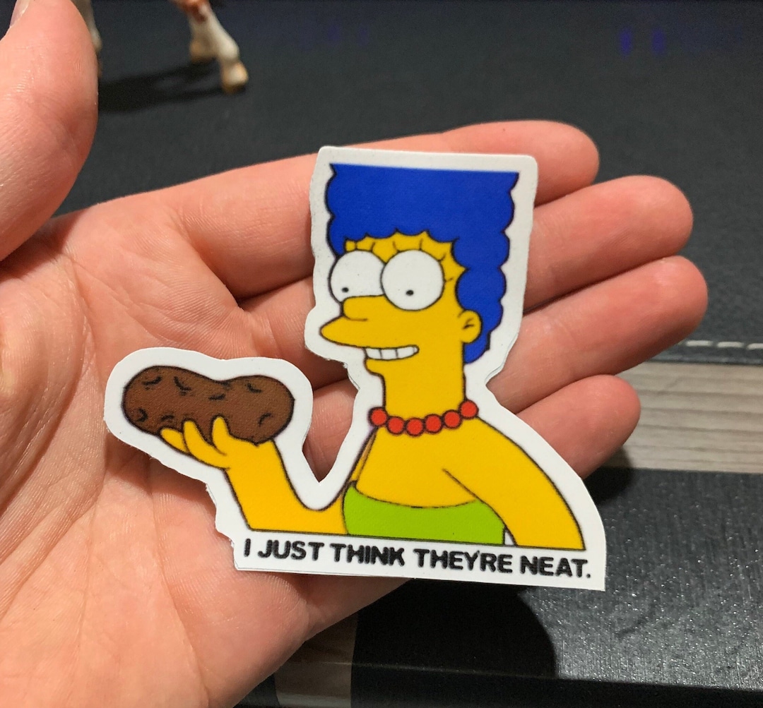 Marge Simpson "i Just Think They're Neat." Vinyl Sticker (100 %