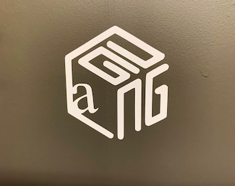 pgLang Box Vinyl Decal (100% Waterproof)