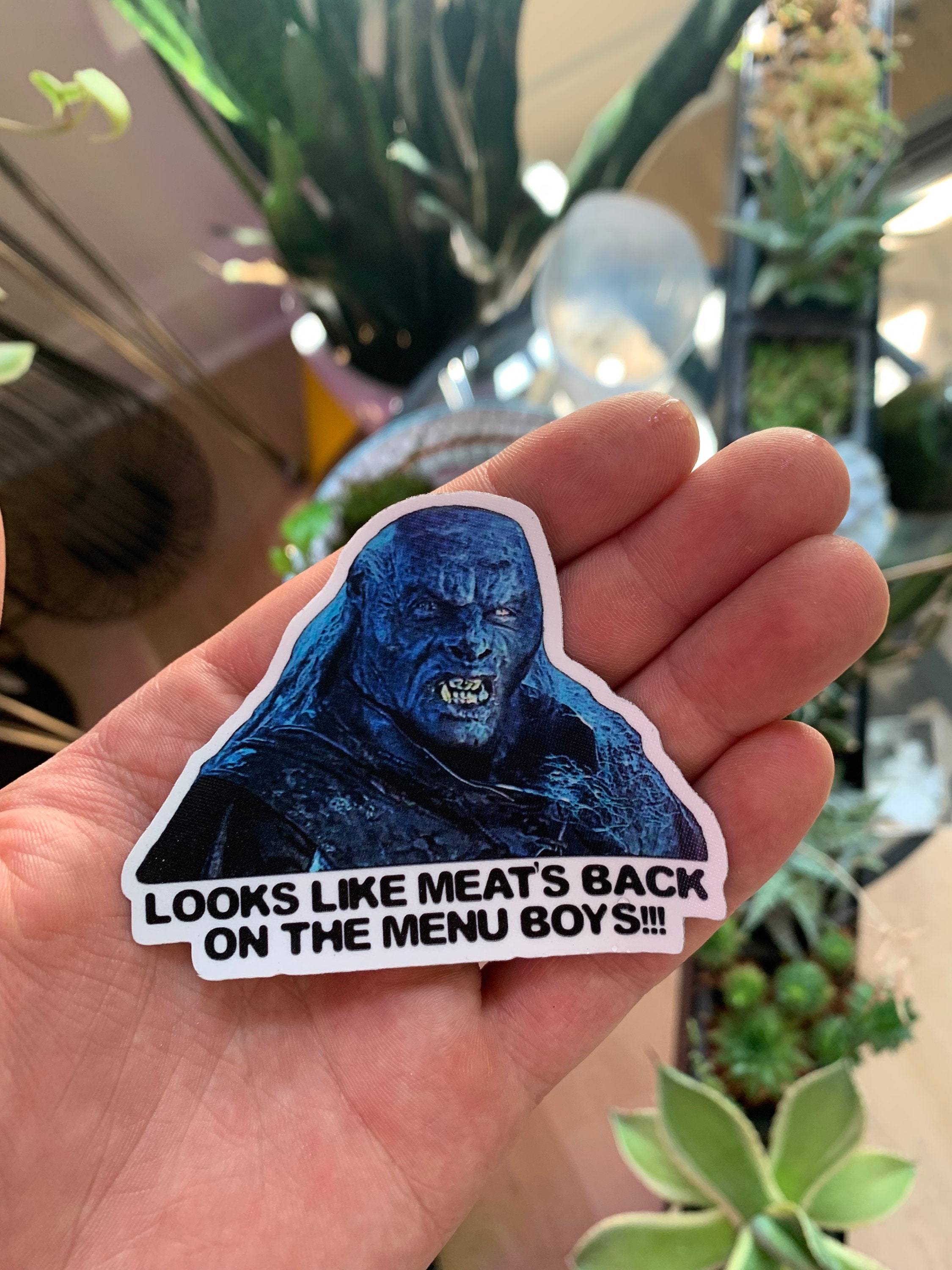 Looks Like Meat S Back On The Menu Boys Vinyl Sticker Etsy