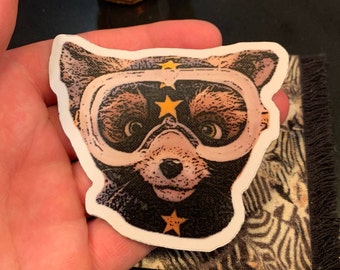Ash (FMF) Bandit Mask Vinyl Sticker (100 % Waterproof)