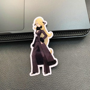 Champion Cynthia Pokemon Platinum (100% wasserfester Vinyl-Aufkleber)