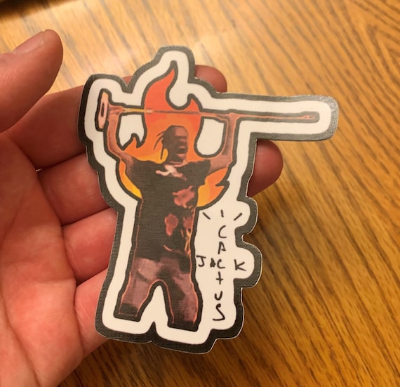 Travis Scott Concert Pic Vinyl Sticker (cactus Jack) (100