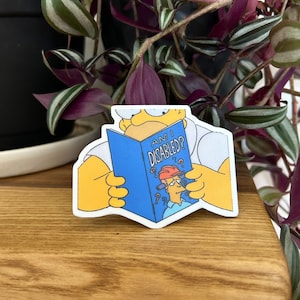 Homer Simpson "Am I Disabled?" Vinyl Sticker (100% Waterproof)
