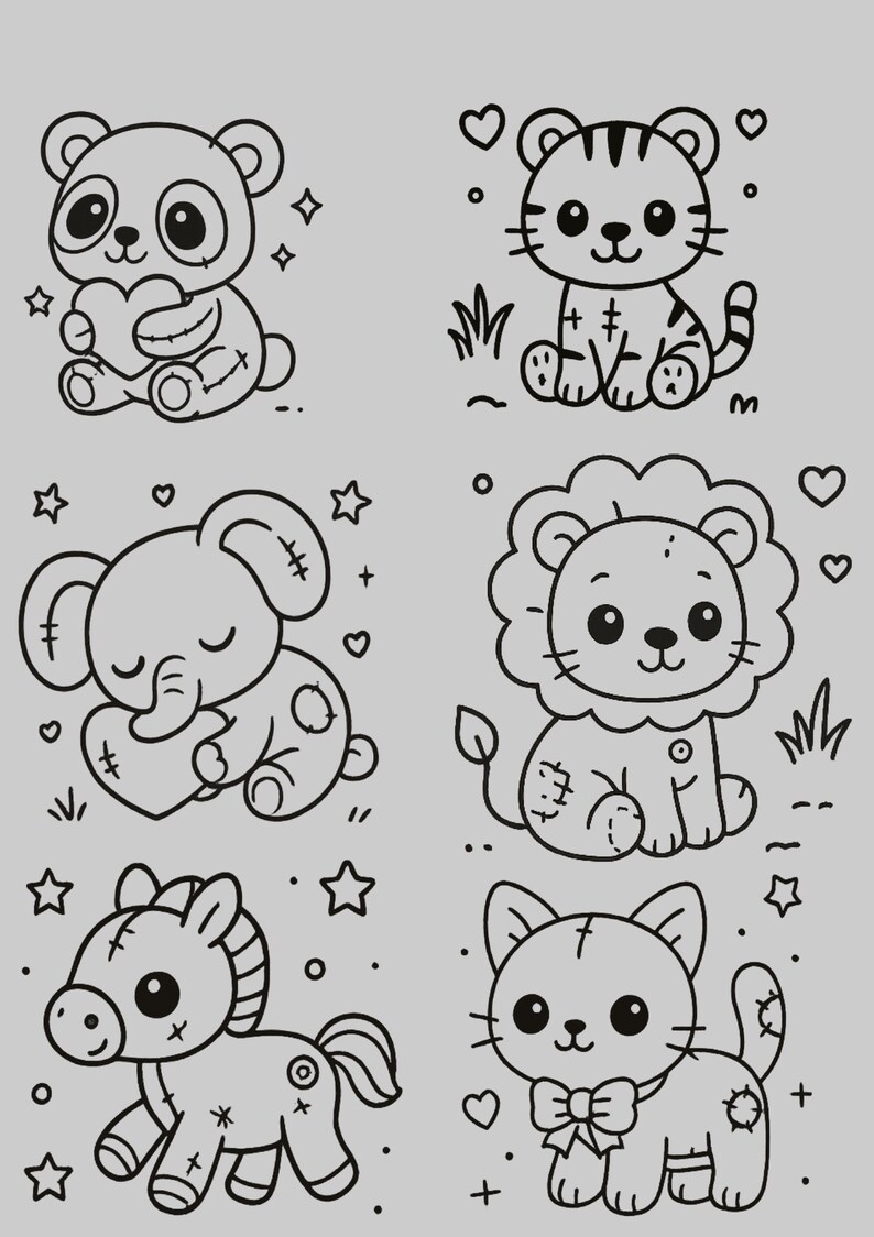 Doodle Kawaii Sweet Mascots, 140 Tattoo Brushes Stamps for Procreate ...