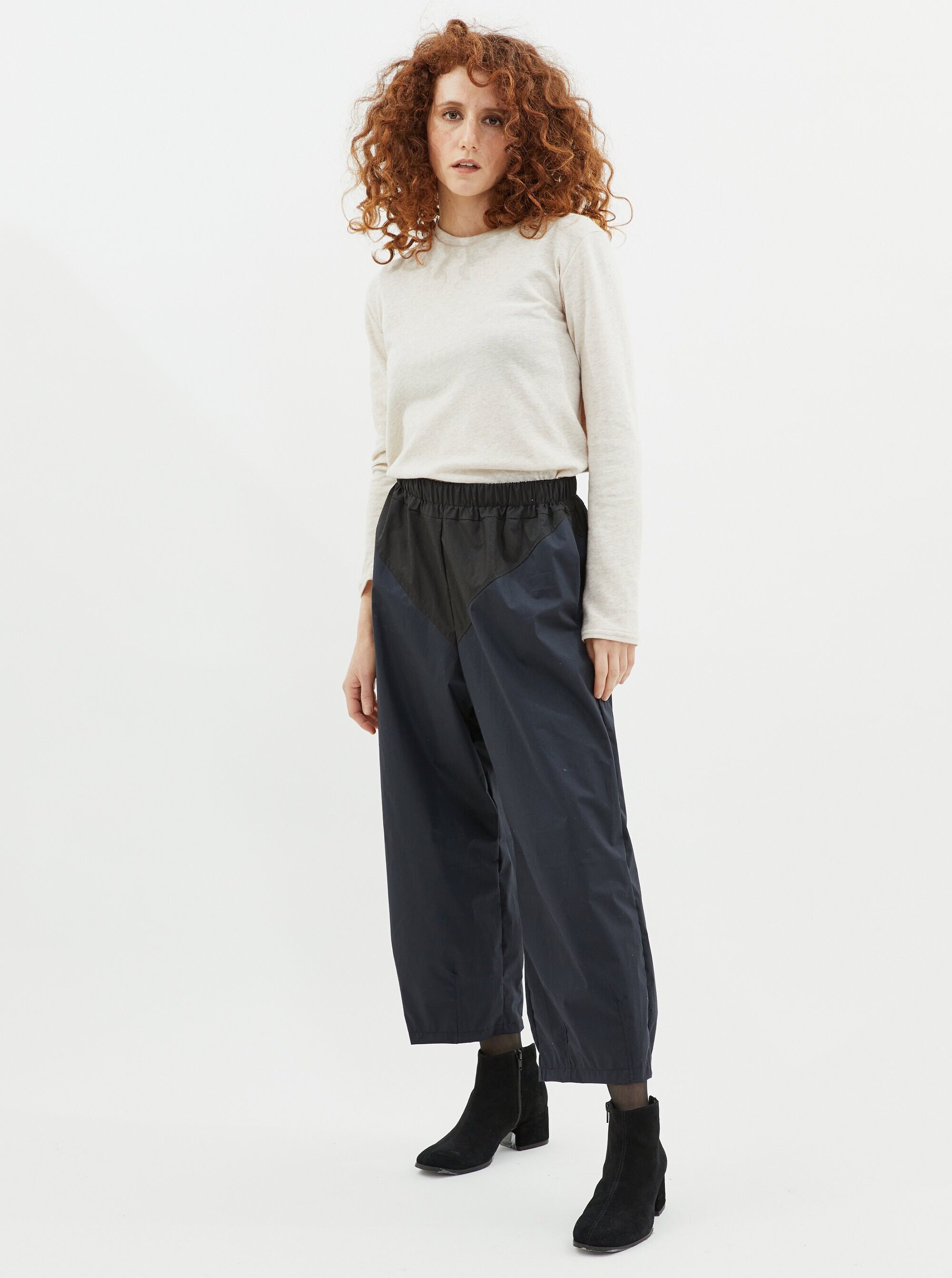 Tobi Trousers Japanese Style Loose Pants Black Blue Pants