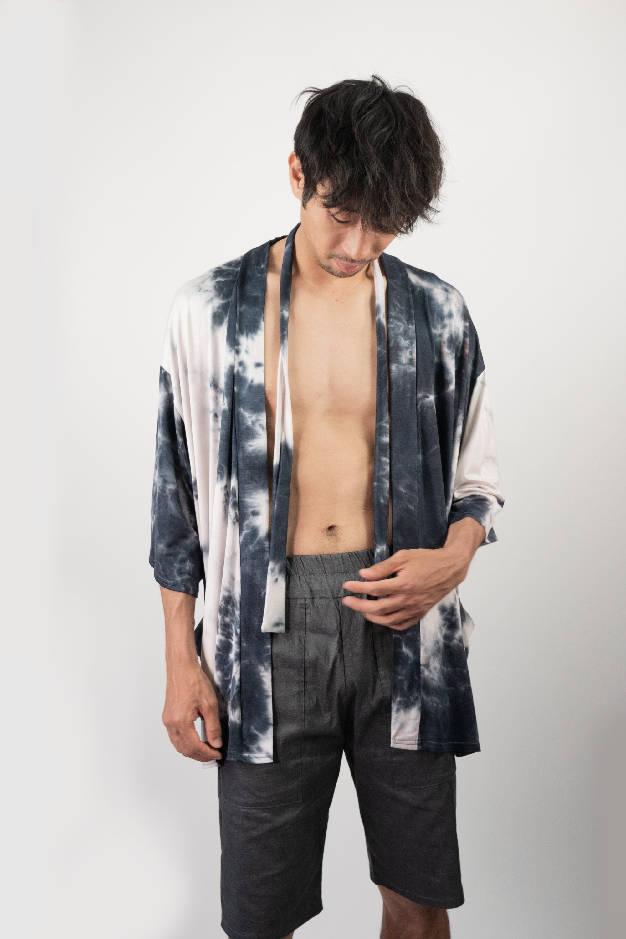 Excart Friseursalon-Bekleidung – Wasserdichter Kimono Für Kunden, Schwarz, 139x65 Cm