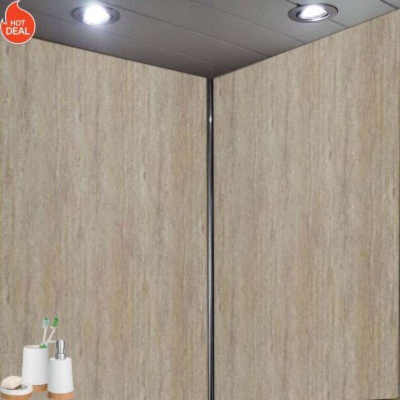 Travertine Matt Shower Wall Panels Kit 1000MM X 2.4m X 10mm 2 Etsy UK