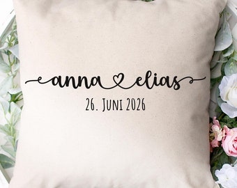 Wedding gift pillow | Personalized pillowcase | Wedding gift | Pillow with name
