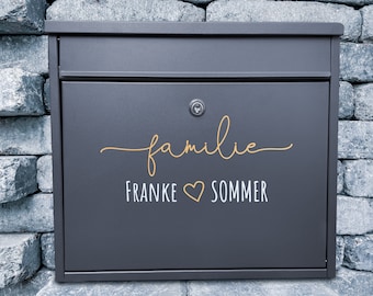 Personalized Mailbox Sticker | Stickers | Mailbox Lettering | double name