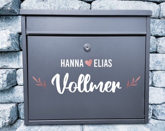 Mailbox Stickers Personalized | indentation | mailbox lettering