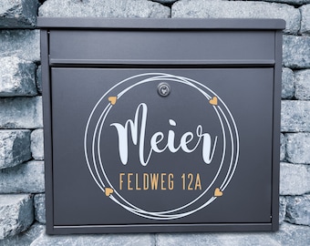Mailbox stickers personalized with street and house number | Stickers | mailbox lettering