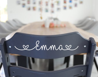 High Chair Sticker | name sticker | personalized sticker for high chairs