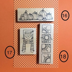 Great Impressions Fall Rubber Stamp, Wood Mounted, Choose One