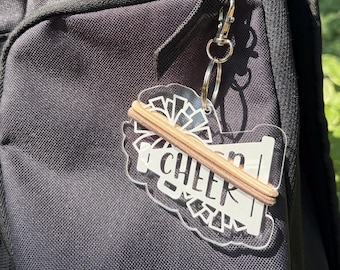 Cheer Bag Tag Hair Tie Holder, Cheerleading