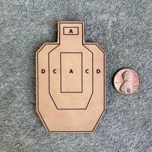 Target Tactical Patch, Competition Shooting, Firearms Instructor, Leather Patch, Range Bag Patch, Gift For Him