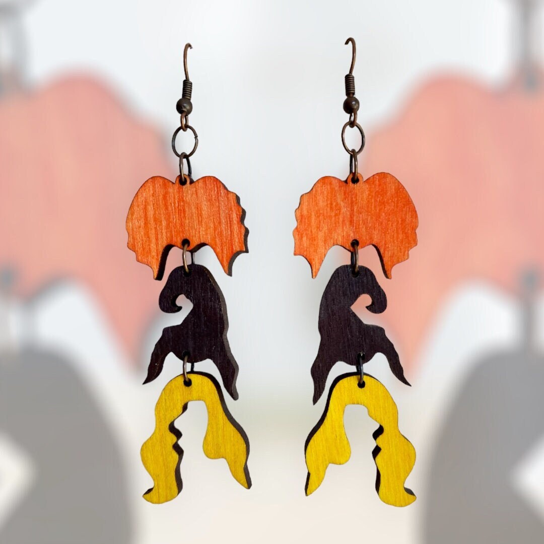 Sanderson Sister Earrings Hocus Pocus Jewelry Salem Etsy