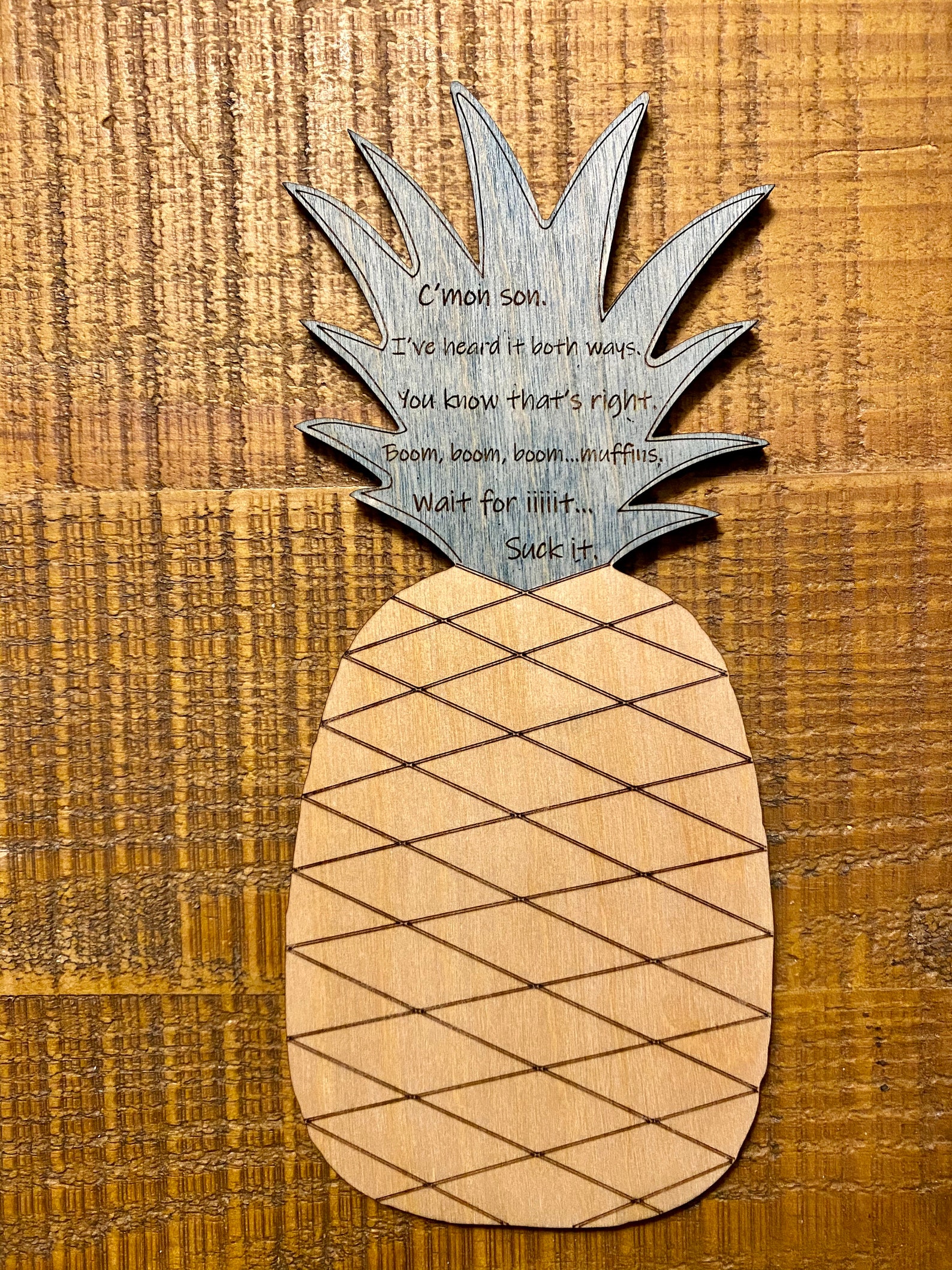 Pineapple Psych inspired pineapple with quotes Etsy