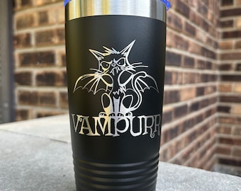 Vampurr Cat Insulated Tumbler: Fantasy Book Lover Gift