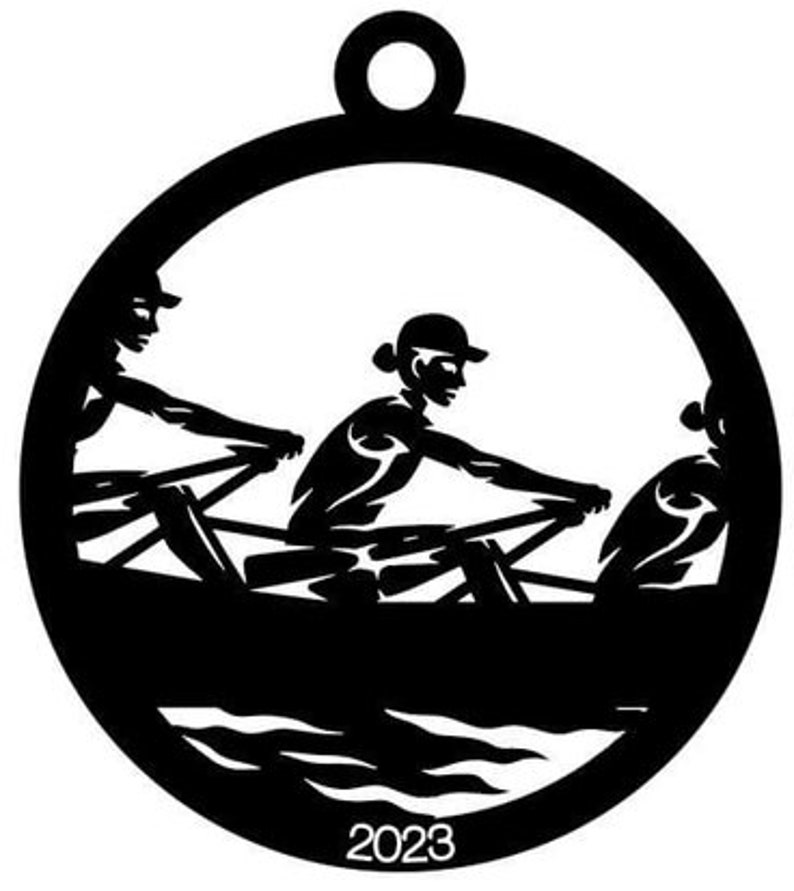 Rowing Crew Ornament, Rowing Team Gift, Gift From Coach, Rowing Car