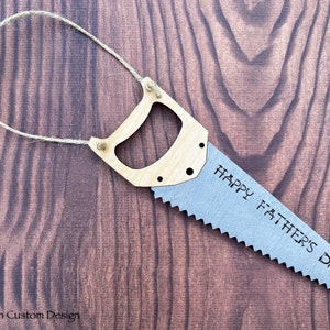 Saw Ornament, Father’s Day Gift, Handyman Tool Gift, Carpentry Gift, New House Construction, Tool Font