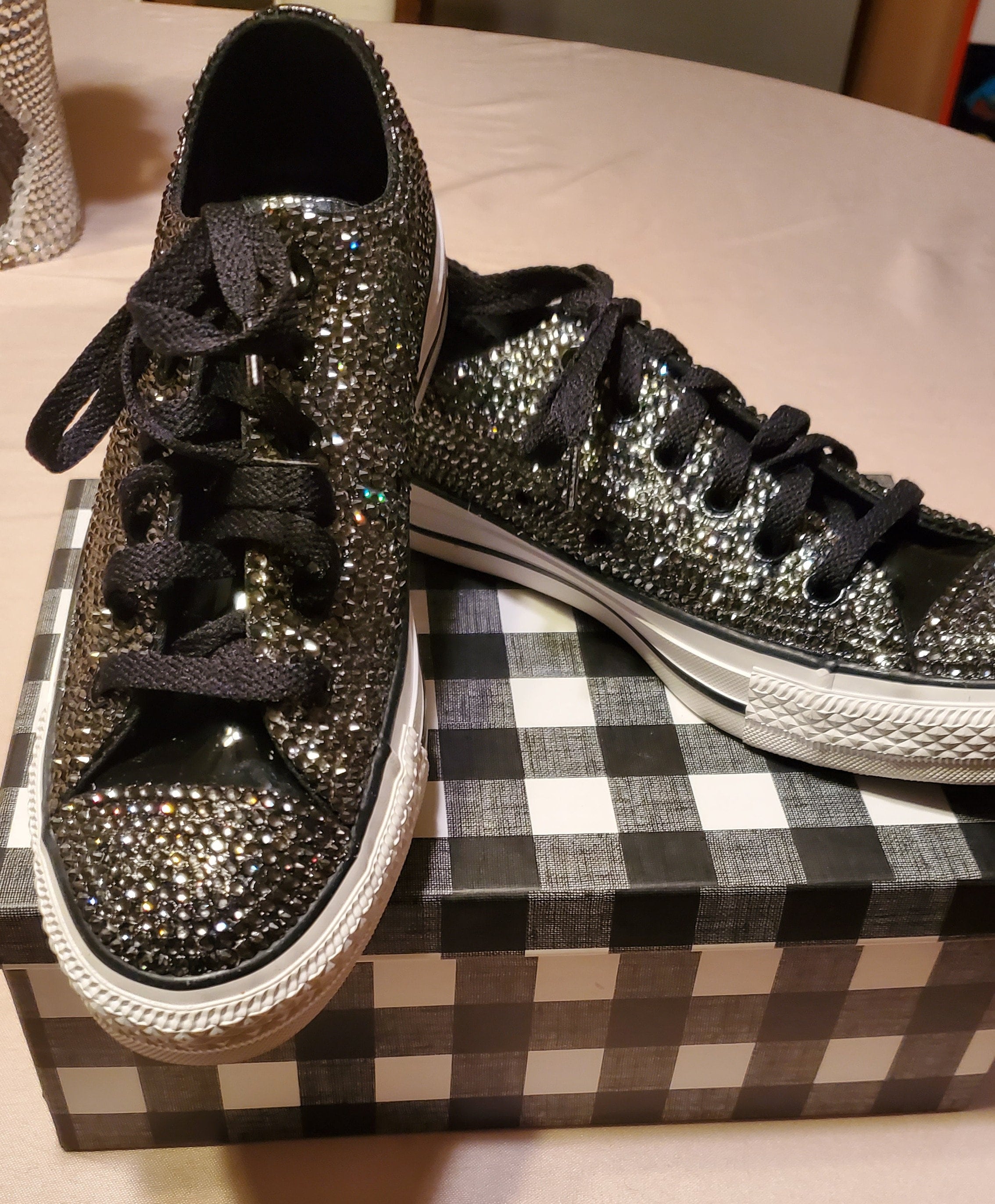 Diamond Converse Etsy UK
