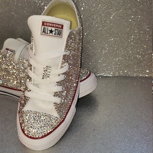 Rhinestone Converse Sneakers, Bling Bedazzeled Sneakersplease Be Sure ...