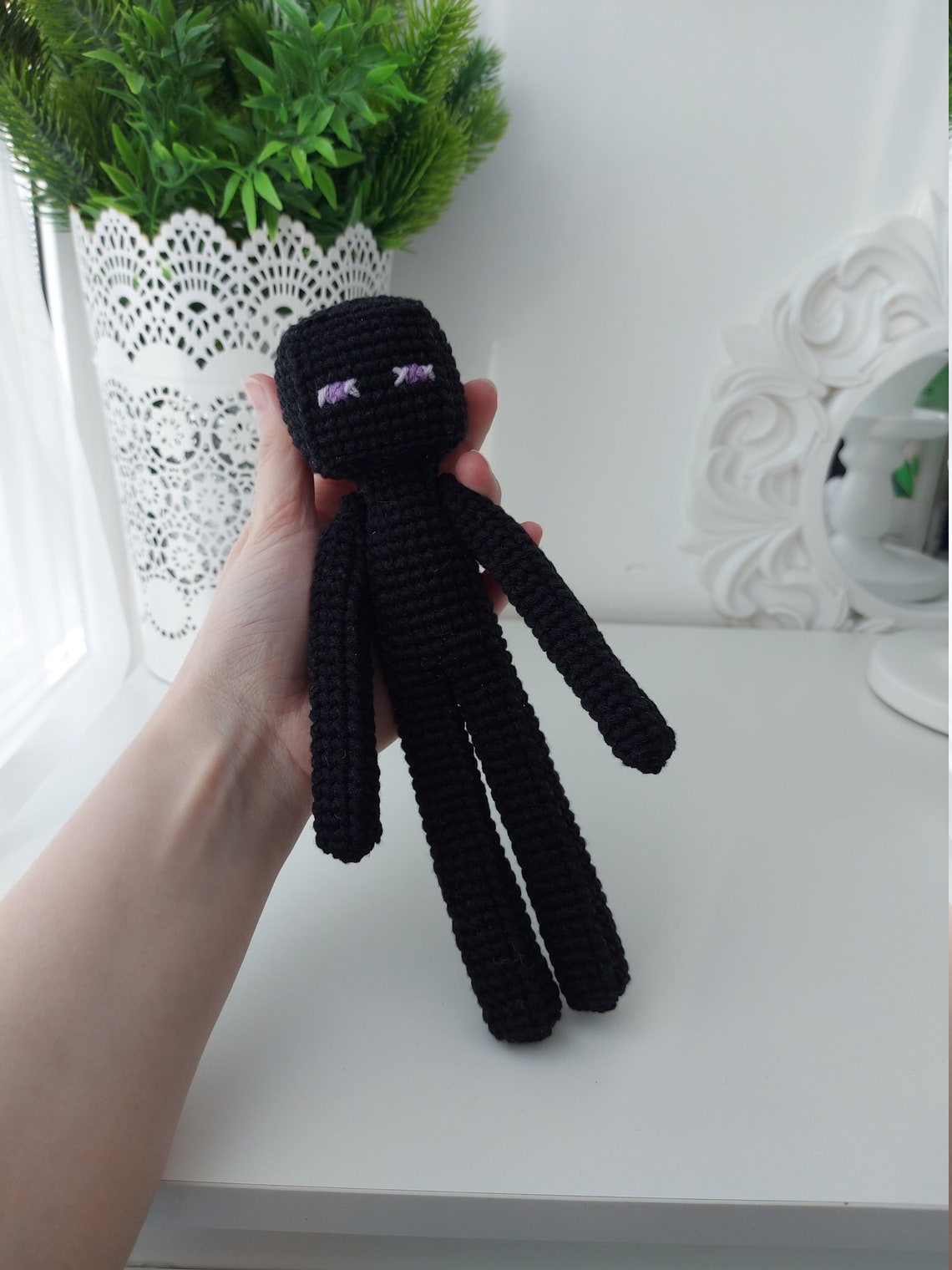 Crochet Enderman Minecraft enderman Minecraft character | Etsy