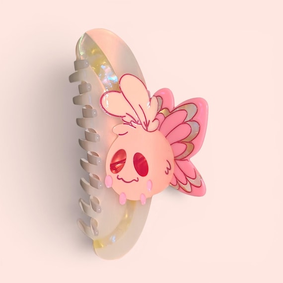 Moth claw clip Mothman, Luna Moth, Rosy Maple