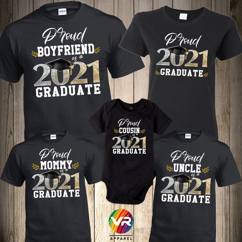 Graduation Family Shirts Matching Proud Graduate Shirt Prom Etsy