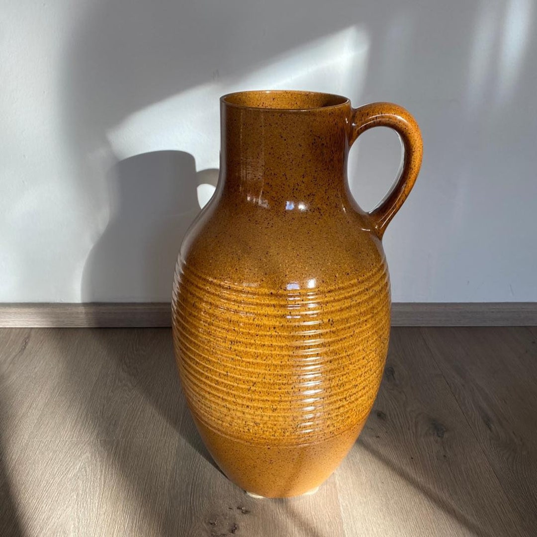 Scheurich Vintage Jug Floor Vase West Germany Etsy