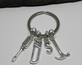 Personalized Builder Keyring: Stainless Steel Handyman Gift
