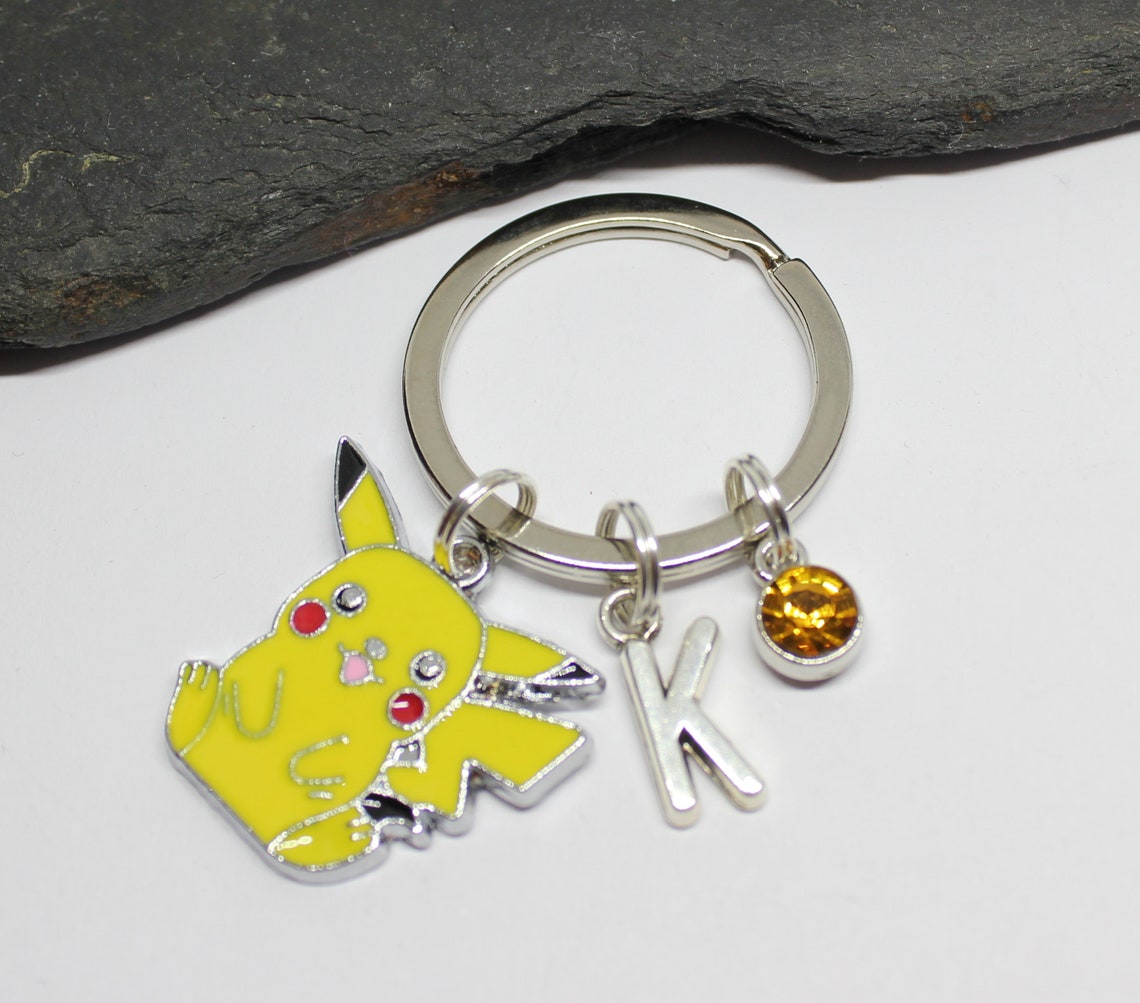 Pikachu Keyring Pokemon Inspired Keyring Pikachu | Etsy