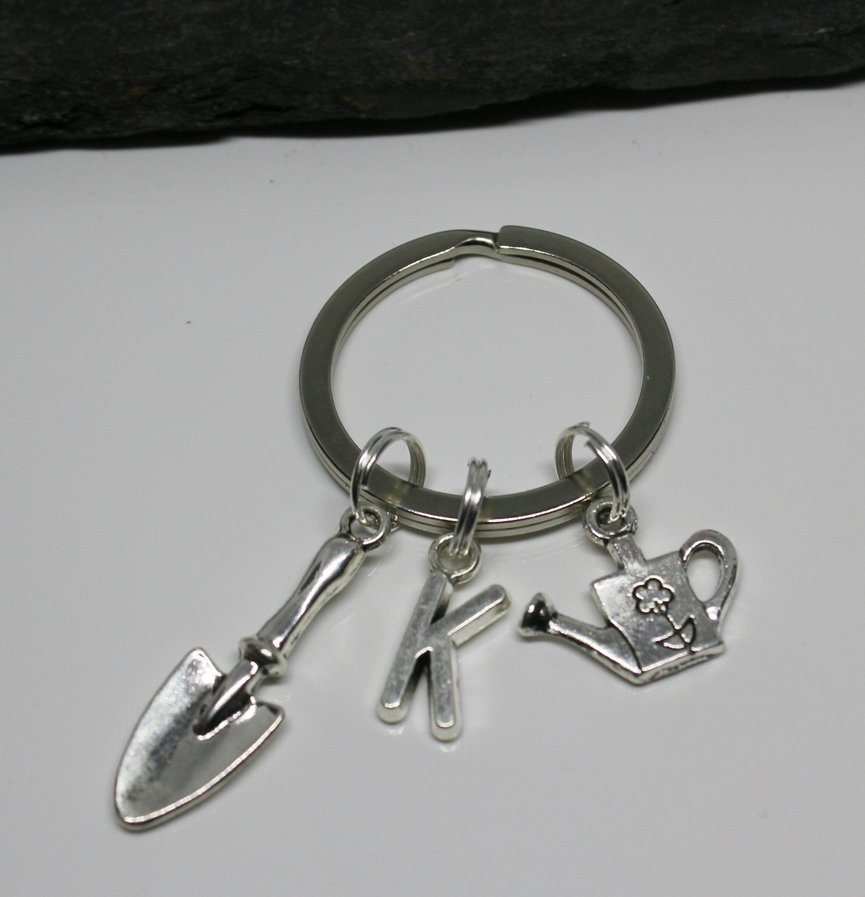 Gardeners Keyring Trowel Watering Can Gardening Keyring Etsy