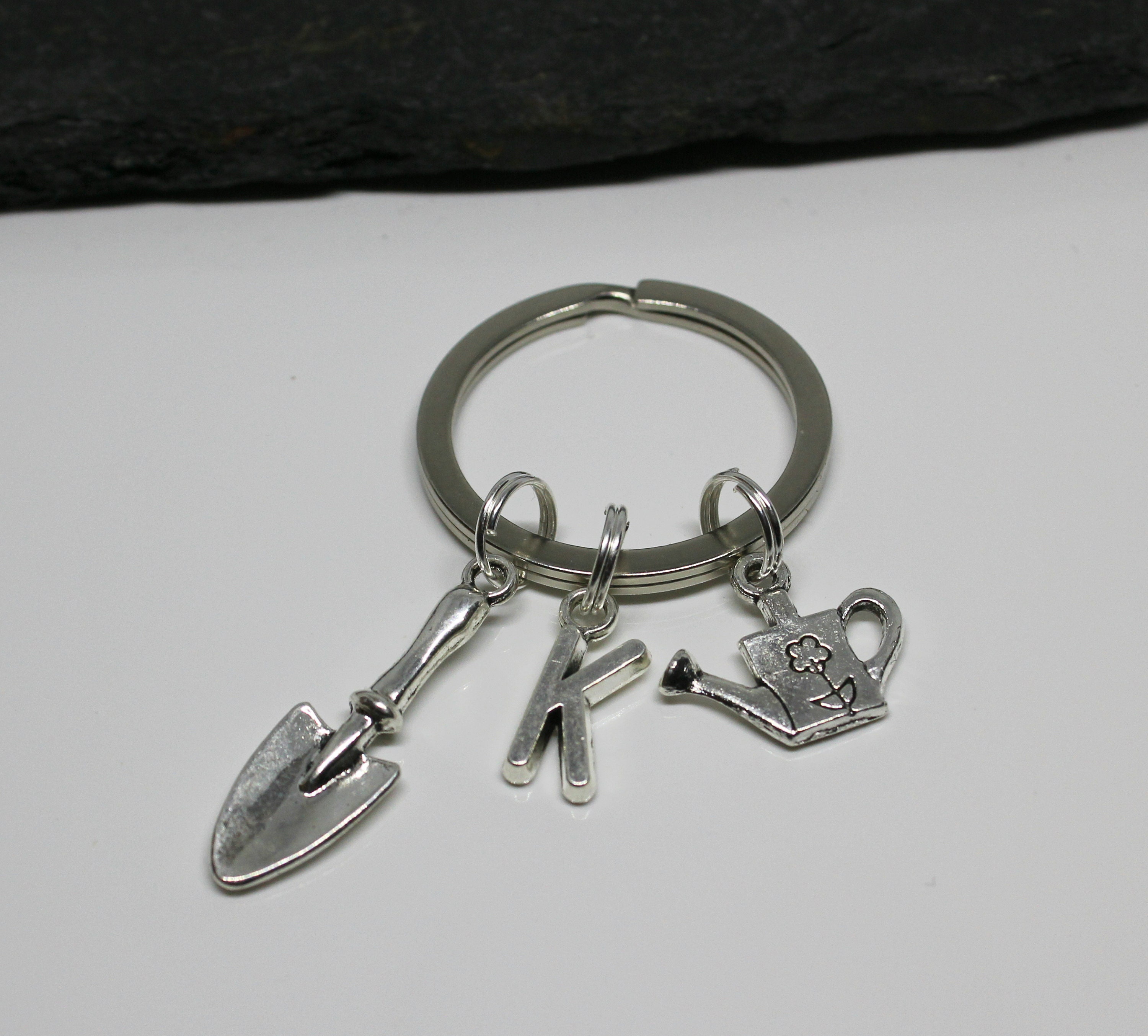 Gardeners Keyring Trowel Watering Can Gardening Keyring Etsy