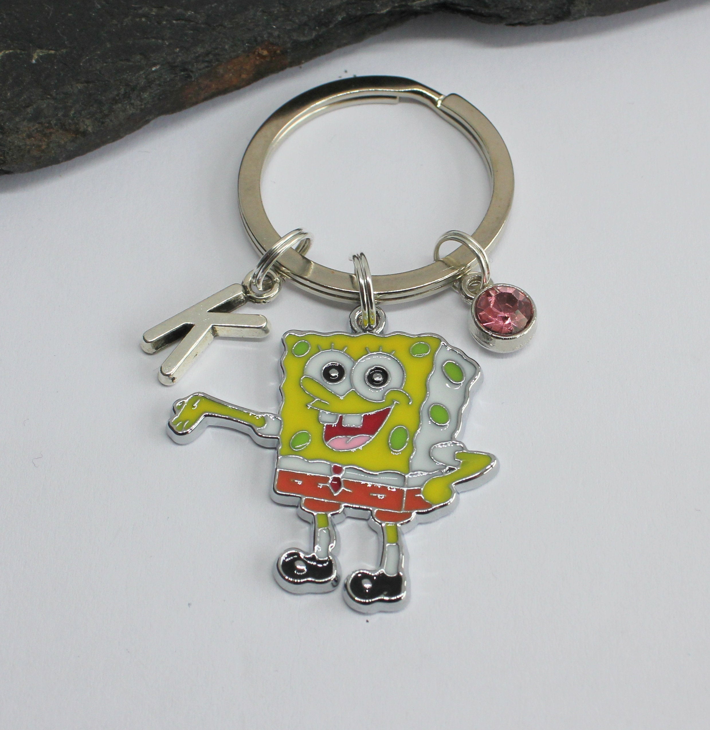 Spongebob Squarepants Keyring Spongebob Keyring Cartoon Keyring
